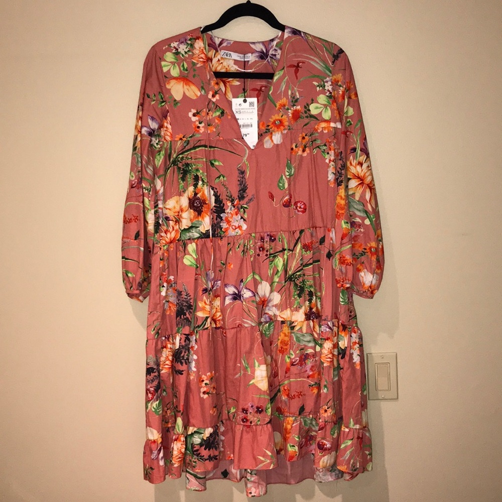 Zara Floral Print Dress